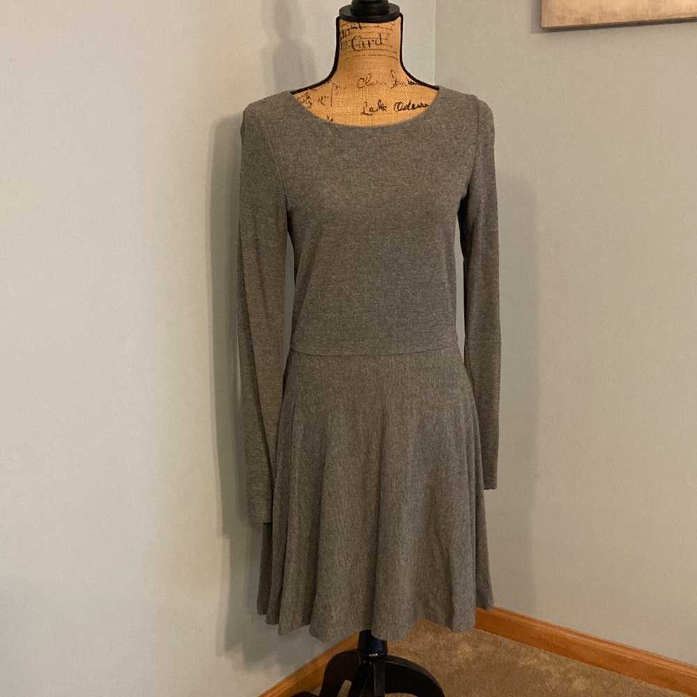 Alice + Olivia Gray Long Sleeve Dress Women Size 10